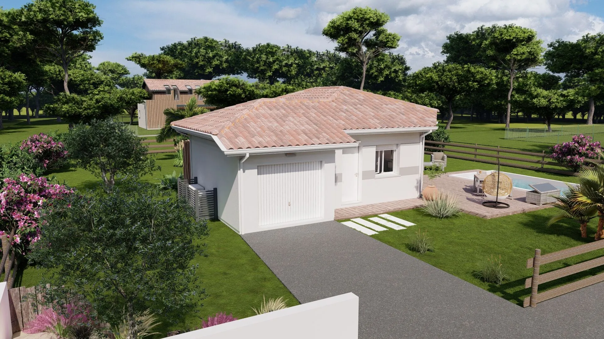 Maison neuve à Mont de Marsan avec 2 chambres, garage et options de personnalisation 