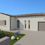 Maison moderne Ibiza de 92 m² à Thuré, 3 chambres et garage, norme RE2020