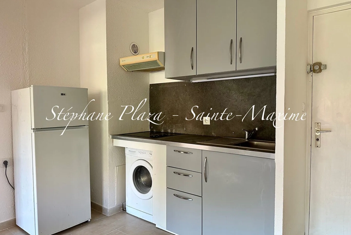 Appartement de 34 m² à Sainte-Maxime proche mer avec parking et cave 