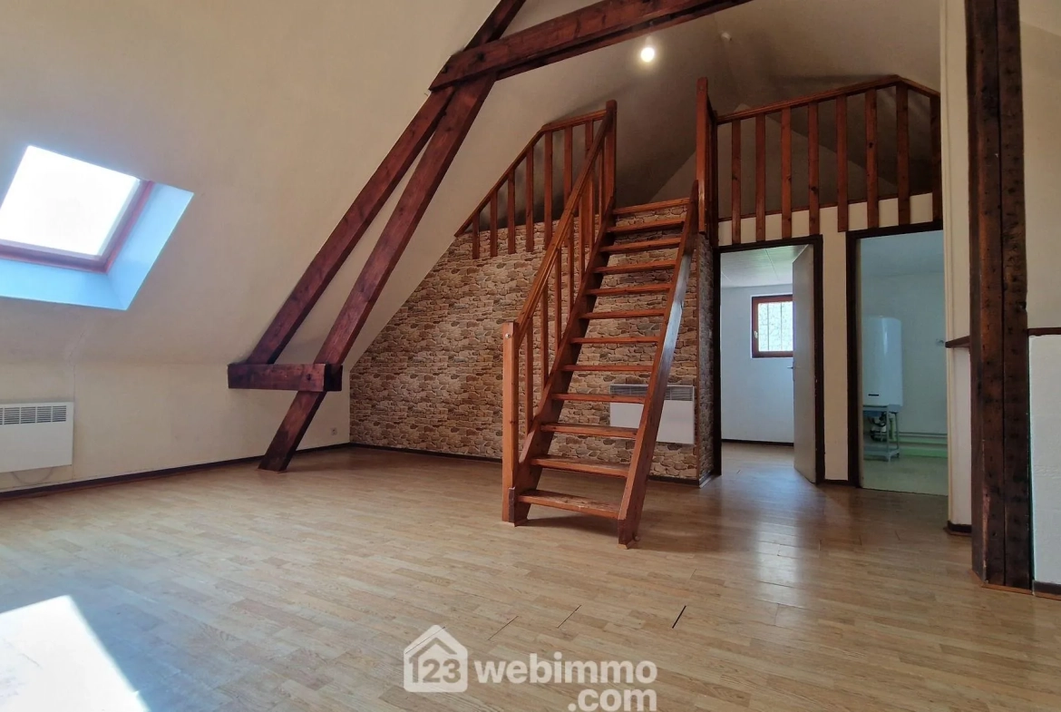 Appartement F2 à Laon - 57m² avec mezzanine et parking 