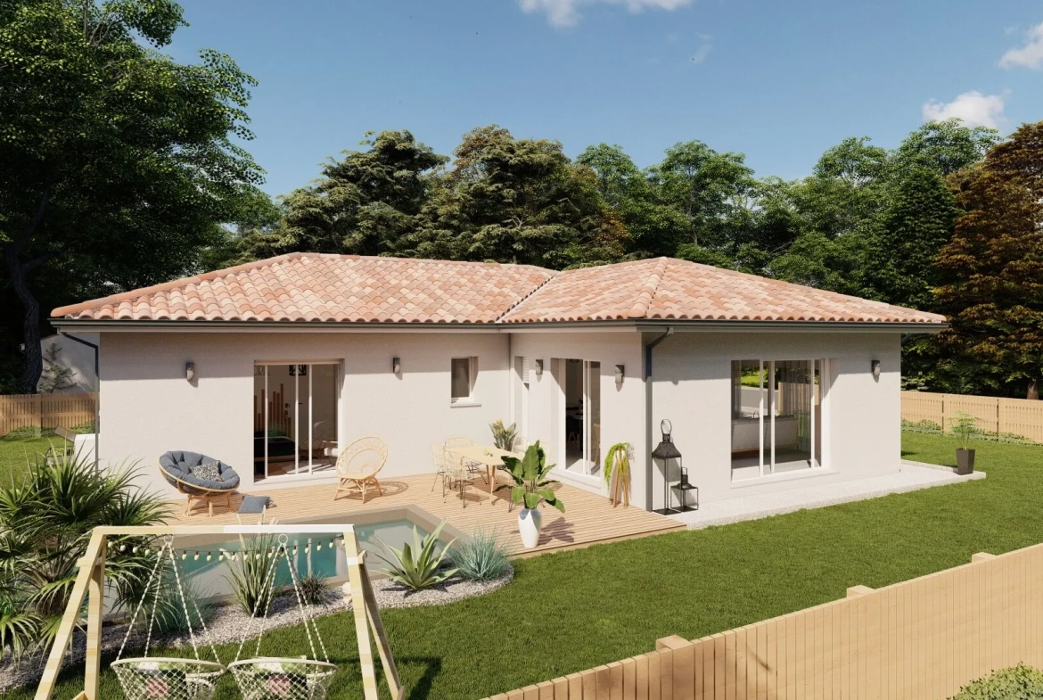 Maison personnalisée 3 chambres avec garage à Pontonx-sur-l'Adour 