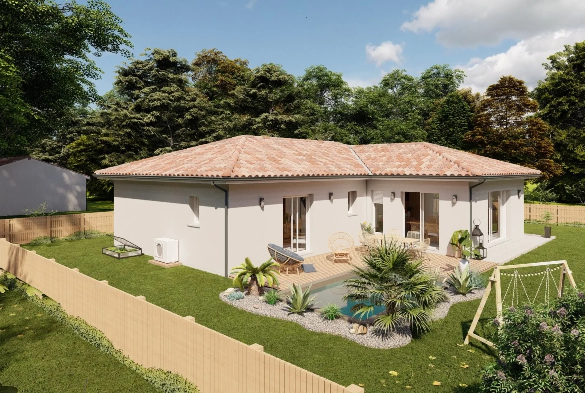 Maison personnalisée 3 chambres avec garage à Pontonx-sur-l'Adour 