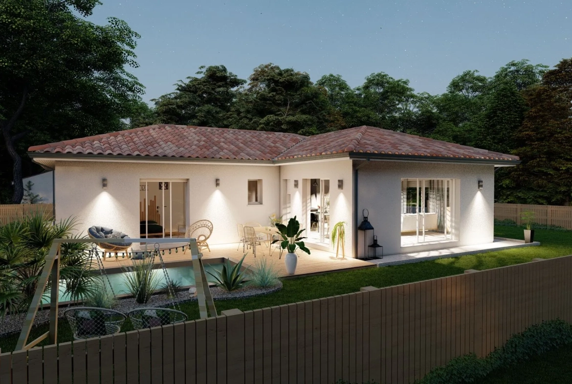 Maison personnalisée 3 chambres avec garage à Pontonx-sur-l'Adour 