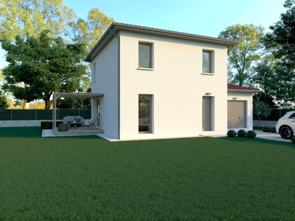Projet de maison à Amberieux-en-Dombes de 93 m² conforme RE2020