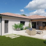 Maison neuve 3 chambres avec terrasse et garage à Castets, proche de l'océan
