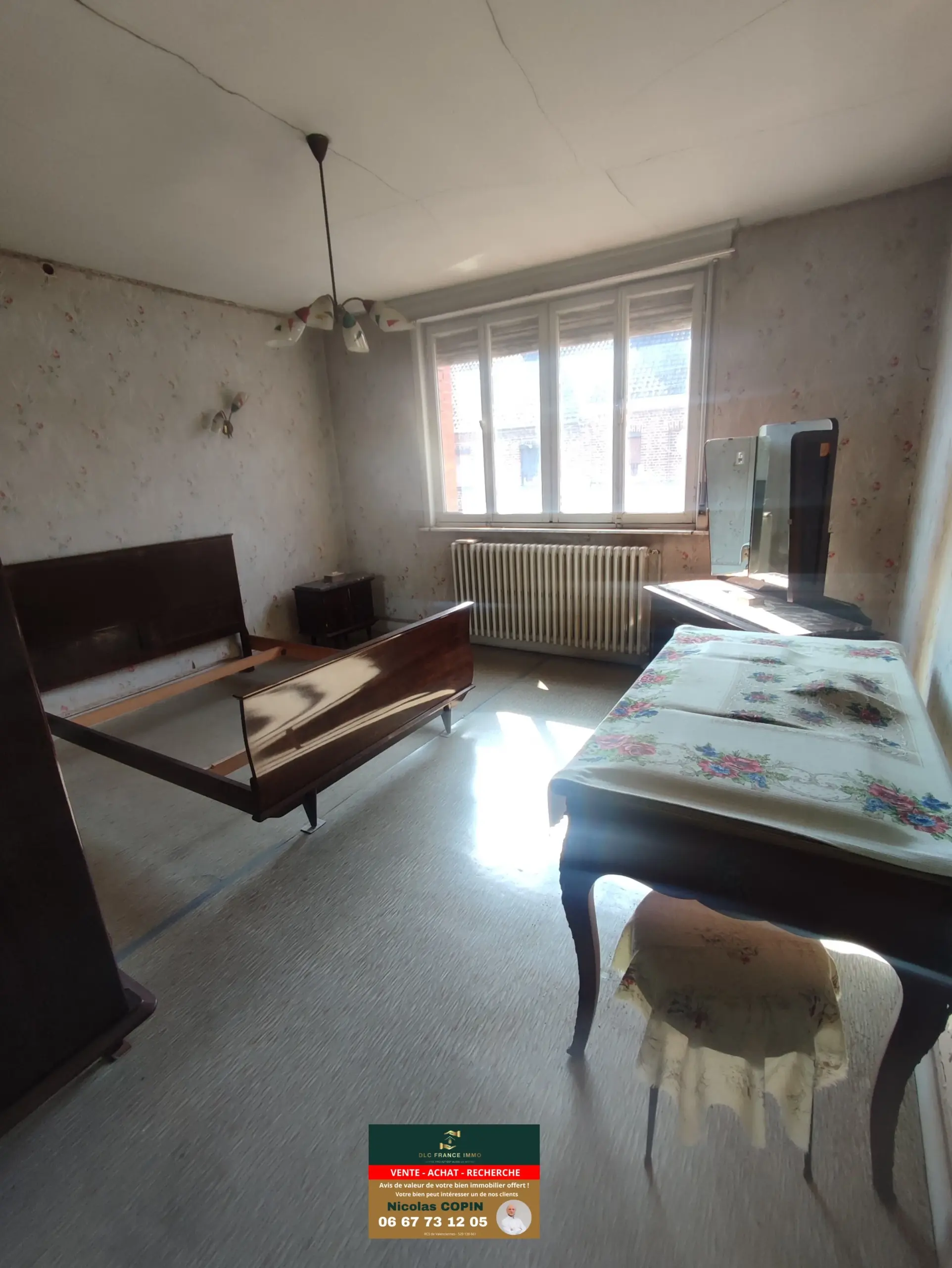 Maison à vendre à Vieux-Condé proche frontière belge avec terrain et garages 