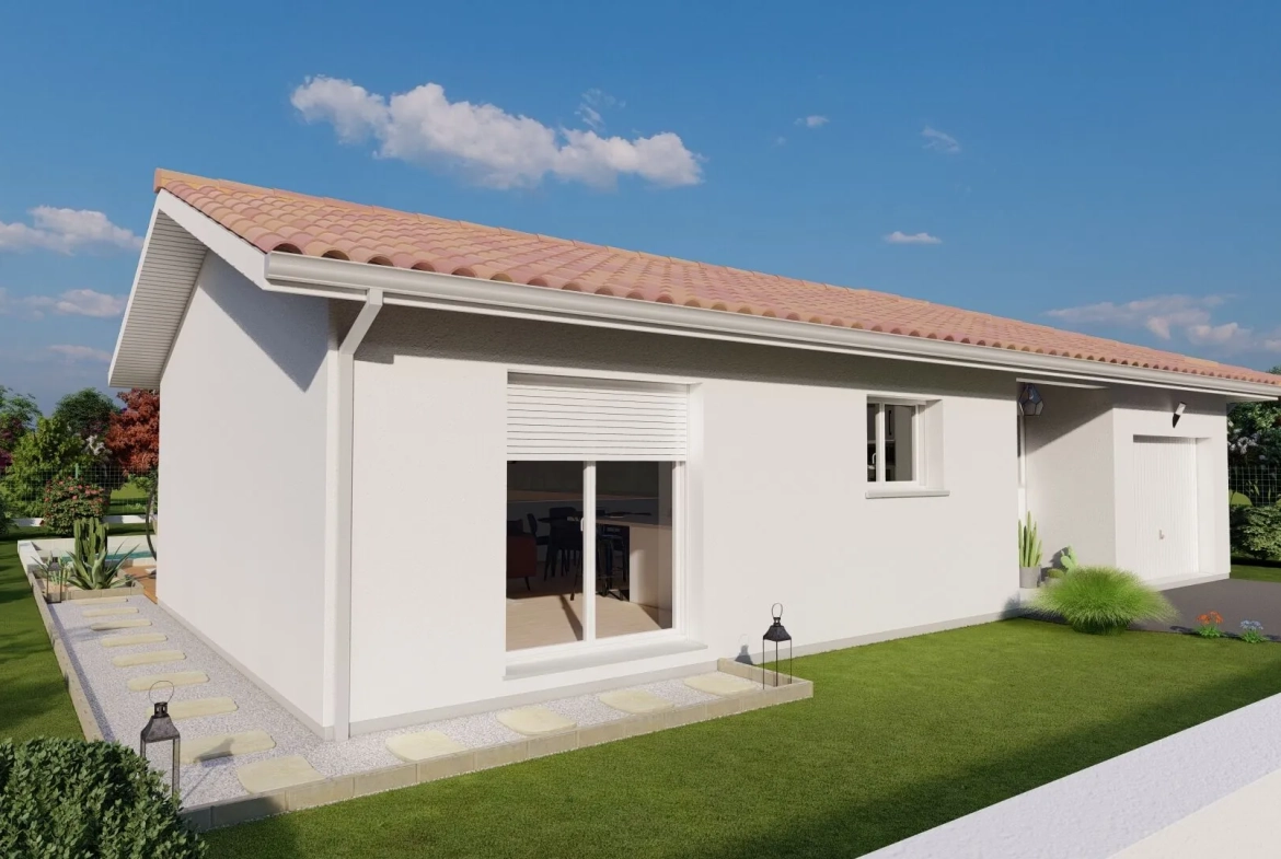Maison en L Lisbonne avec 3 chambres et garage à Annesse-Et-Beaulieu 