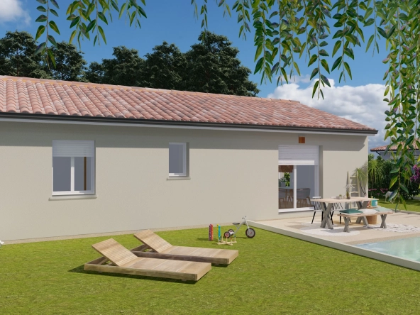 Maison neuve 2 chambres à Bellac - Construction sur terrain de 950 m²