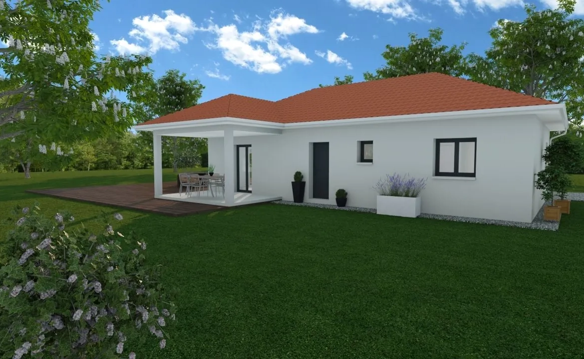 Maison neuve à construire à Vézeronce-Curtin - 90 m² avec 3 chambres et garage 