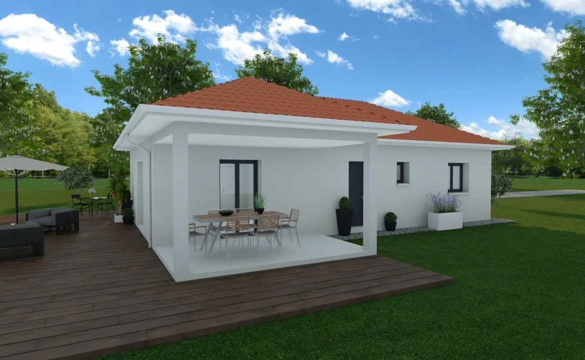 Maison neuve à construire à Vézeronce-Curtin - 90 m² avec 3 chambres et garage 