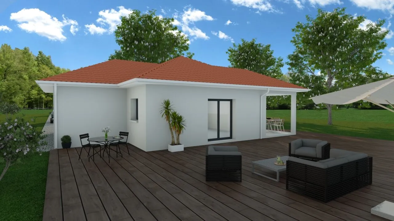 Maison neuve à construire à Vézeronce-Curtin - 90 m² avec 3 chambres et garage 