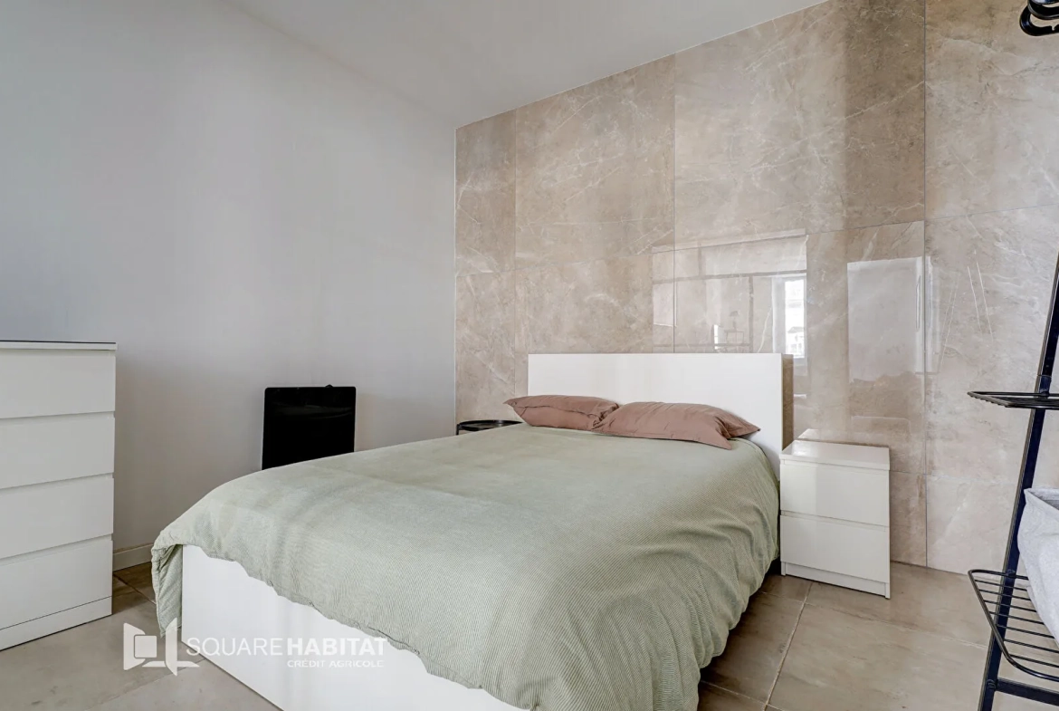 Appartement T3 rénové et meublé de 56 m² à Marseille, secteur Castellane 