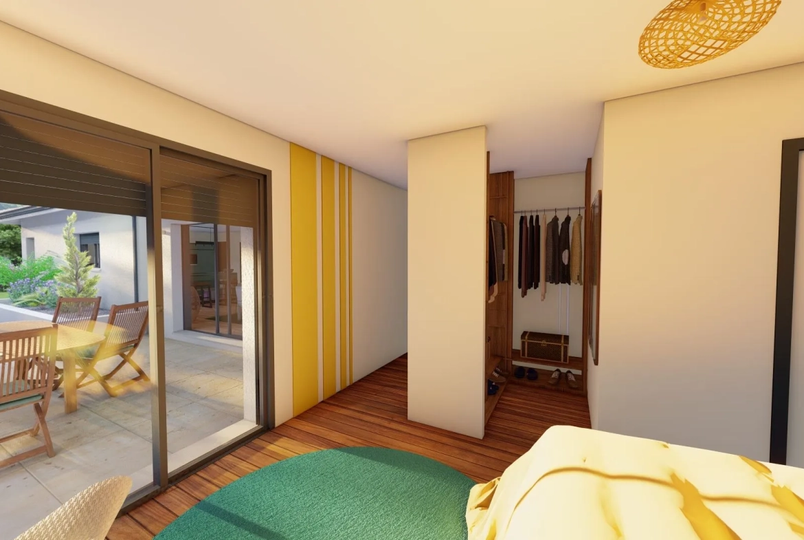 Maison neuve 3 chambres avec terrasse couverte et garage à Laluque 