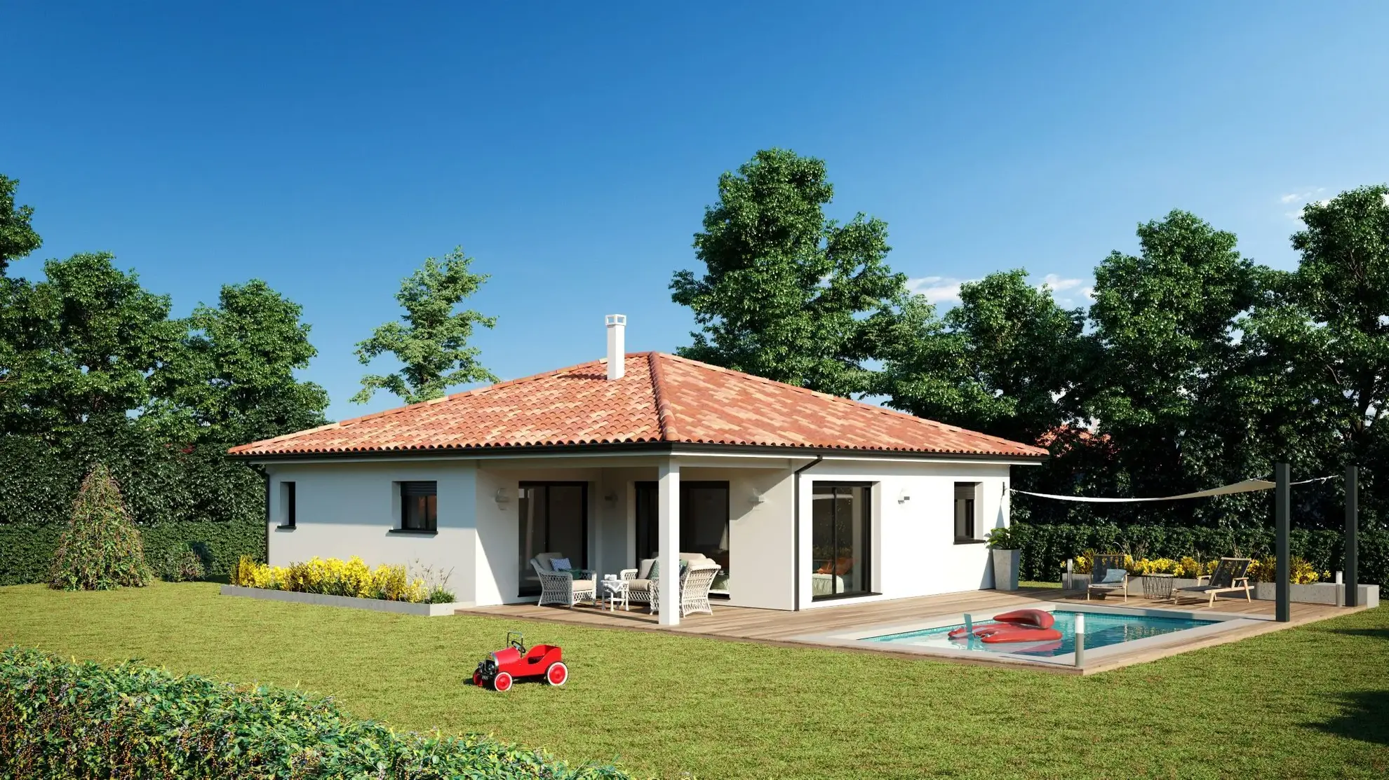 Maison contemporaine à vendre à Bas-Mauco près de Mont de Marsan à partir de 238 300 € 
