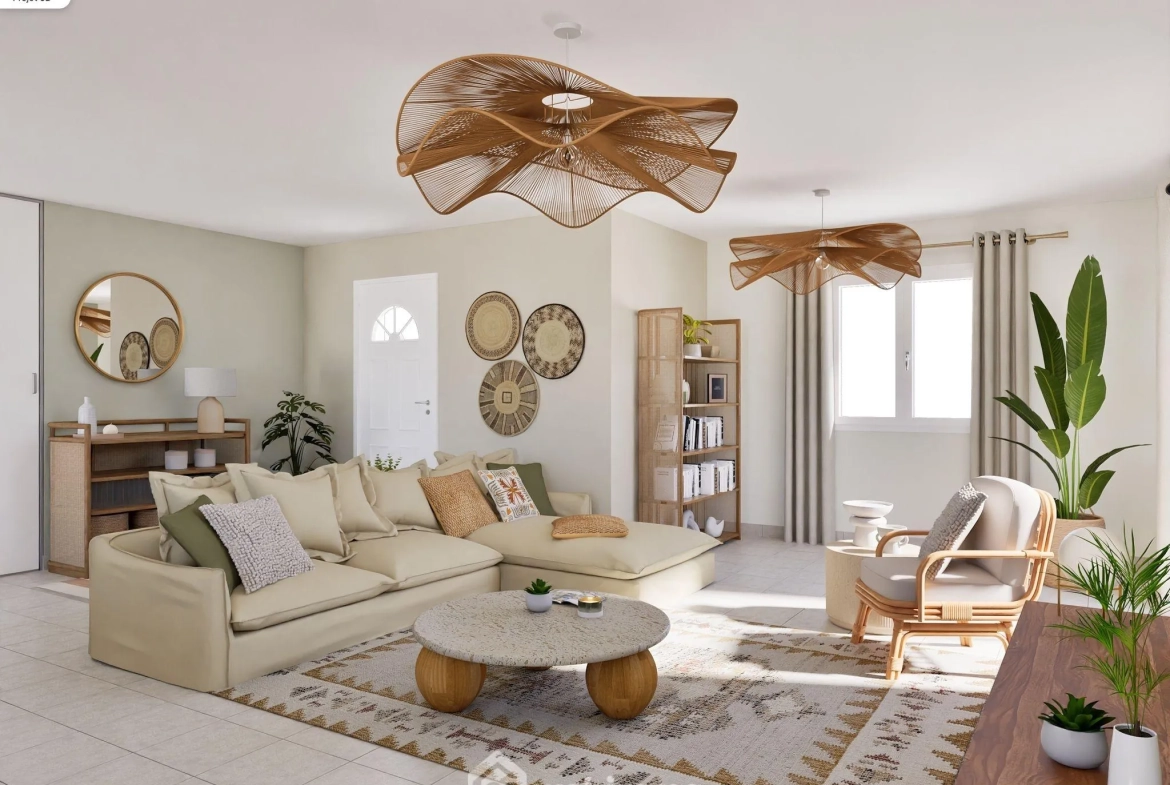 Belle maison de plain-pied de 101 m² à Saint-Pardoux avec garage et terrasse 