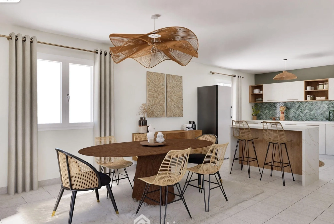 Belle maison de plain-pied de 101 m² à Saint-Pardoux avec garage et terrasse 