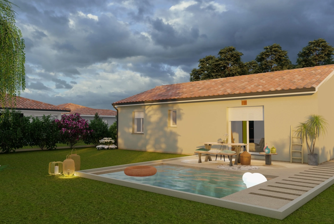 Maison neuve 2 chambres à Gorre sur terrain de 1200 m² 