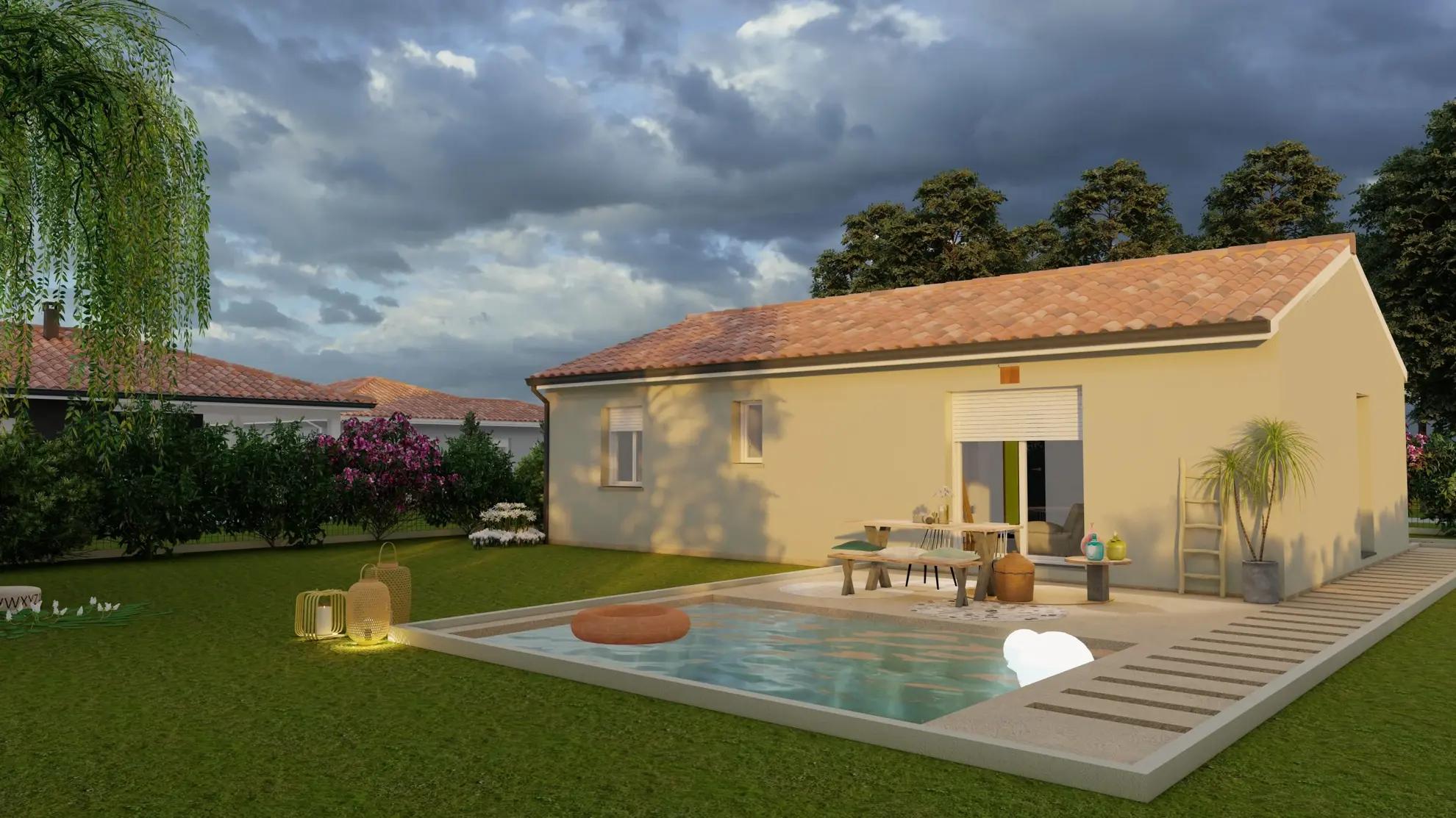 Maison neuve 2 chambres à Gorre sur terrain de 1200 m² 