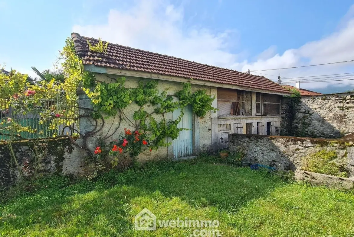 Belle propriété à Montaut avec vue sur les Pyrénées, grand terrain et potentiel de rénovation 