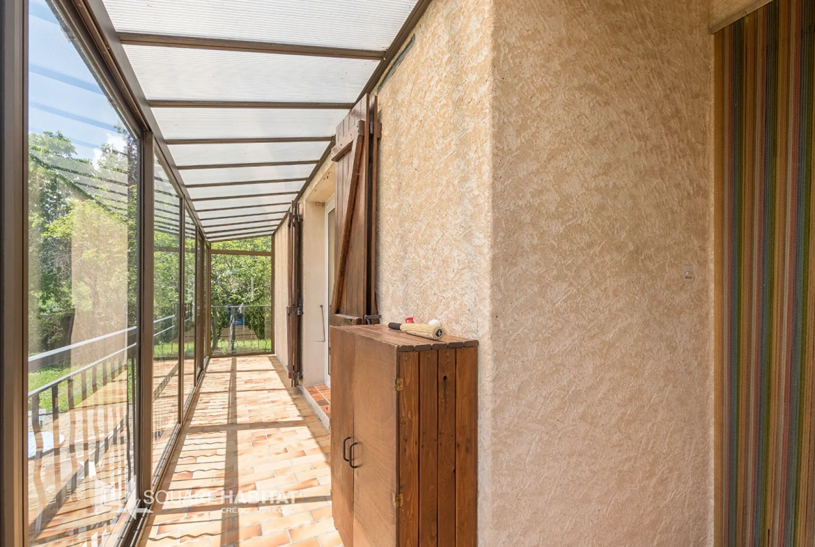 Maison 110 m² avec jardin à Laragne Monteglin - 3 chambres, sous-sol, véranda 