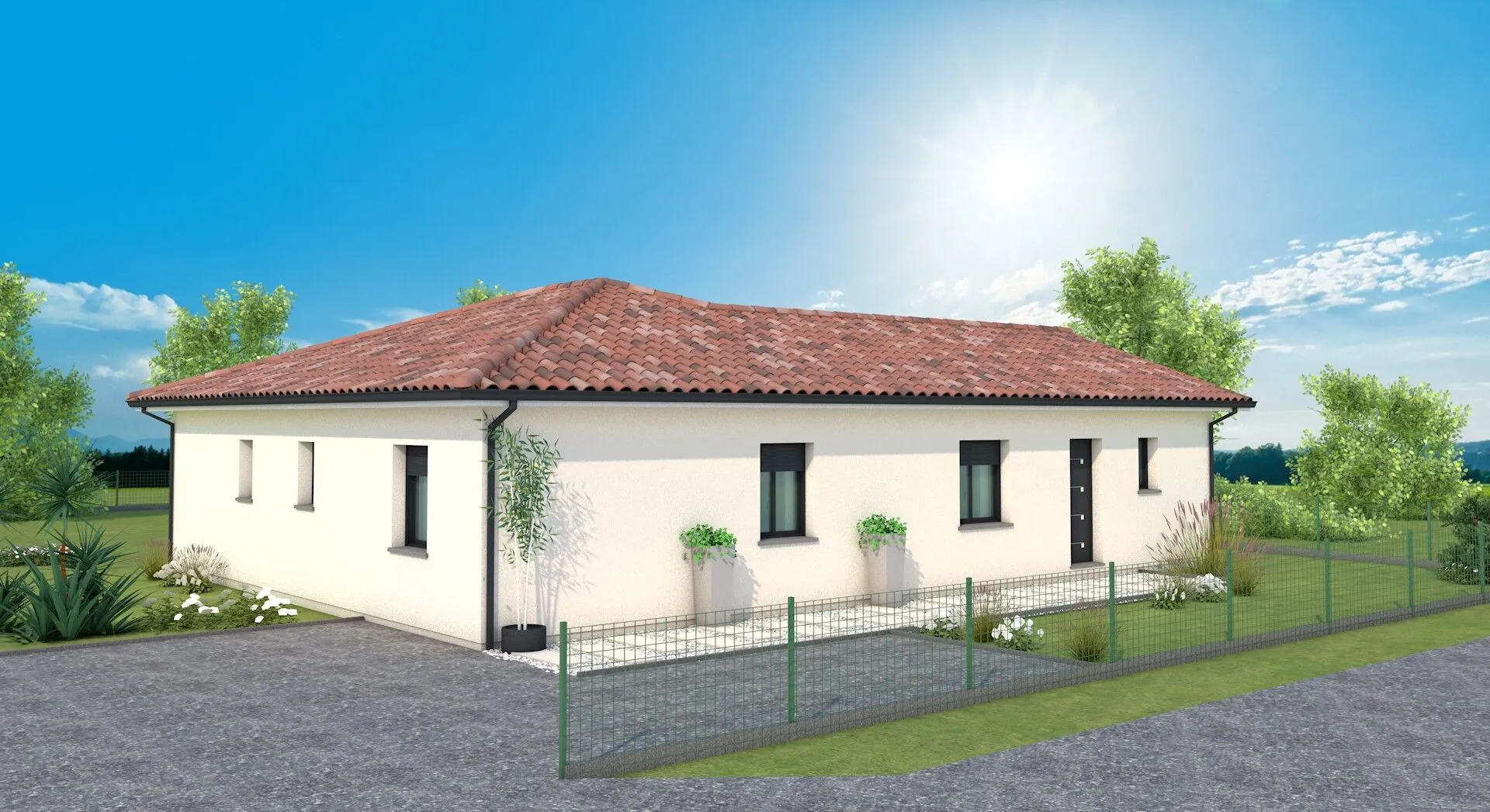 Constructeur maison neuve à Carcares Sainte Croix avec 3 chambres et garage 