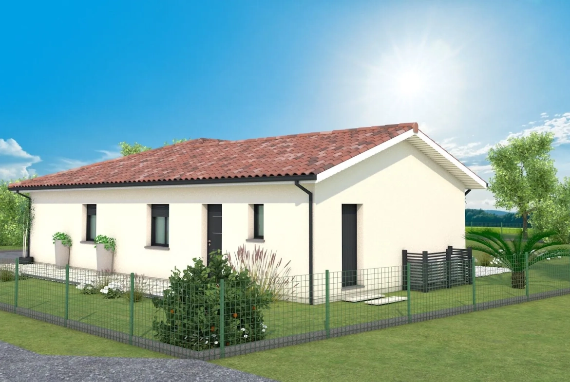 Constructeur maison neuve à Carcares Sainte Croix avec 3 chambres et garage 