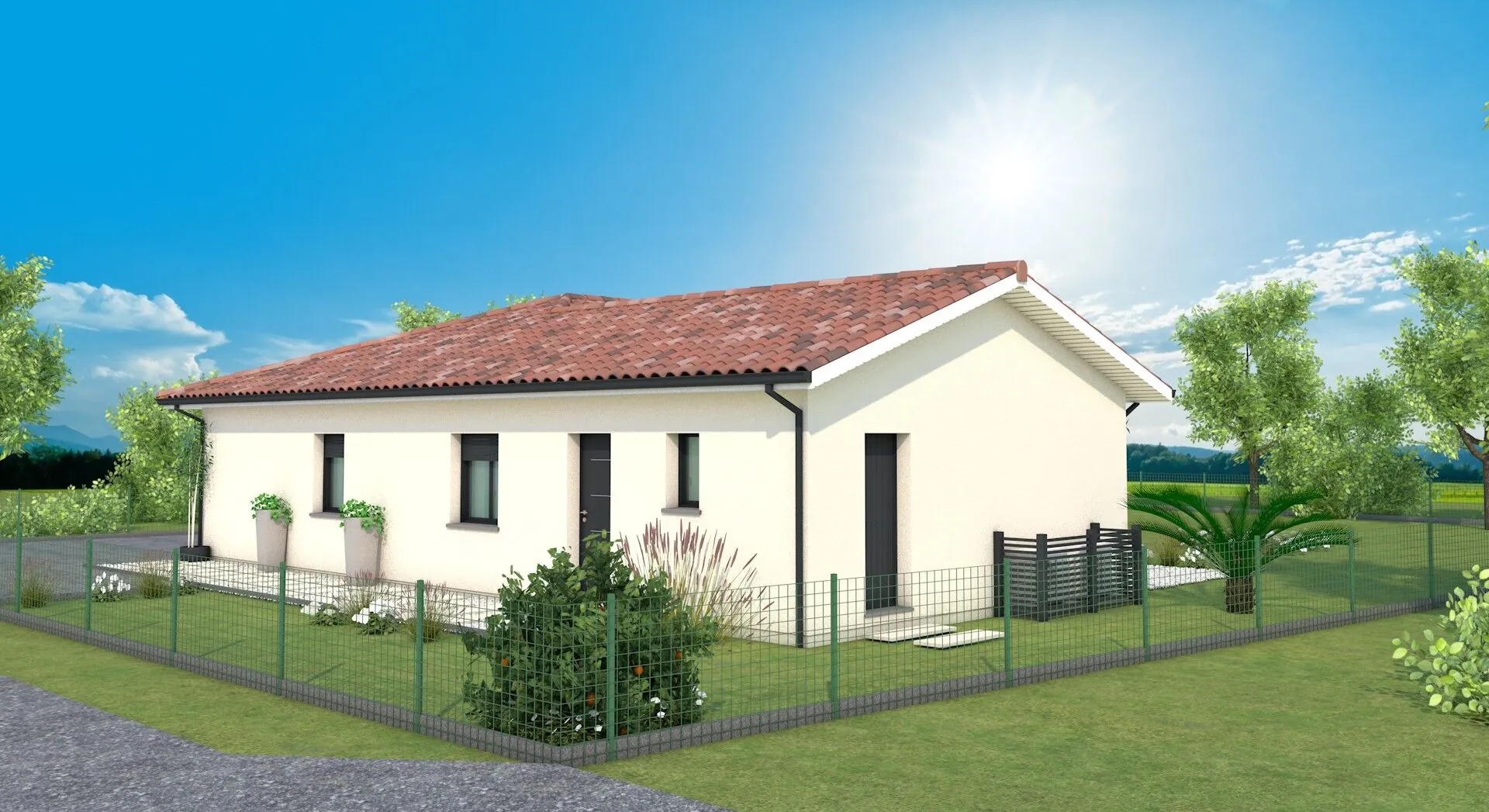 Constructeur maison neuve à Carcares Sainte Croix avec 3 chambres et garage 