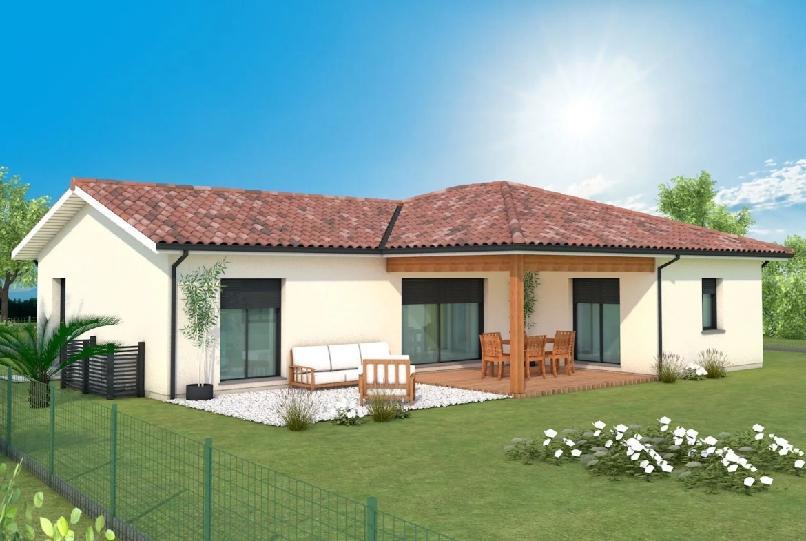 Constructeur maison neuve à Carcares Sainte Croix avec 3 chambres et garage 