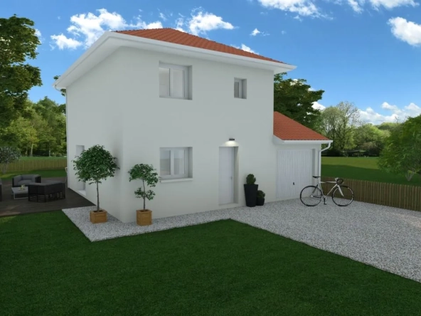 Maison personnalisable de 95 m² à Sermérieu avec terrain de 700 m²
