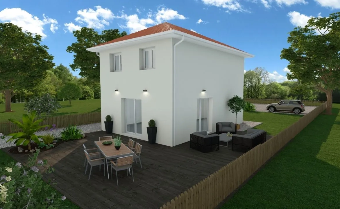 Maison personnalisable de 95 m² à Sermérieu avec terrain de 700 m² 