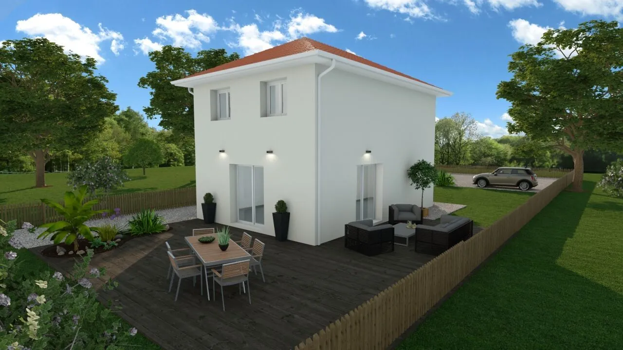 Maison personnalisable de 95 m² à Sermérieu avec terrain de 700 m² 