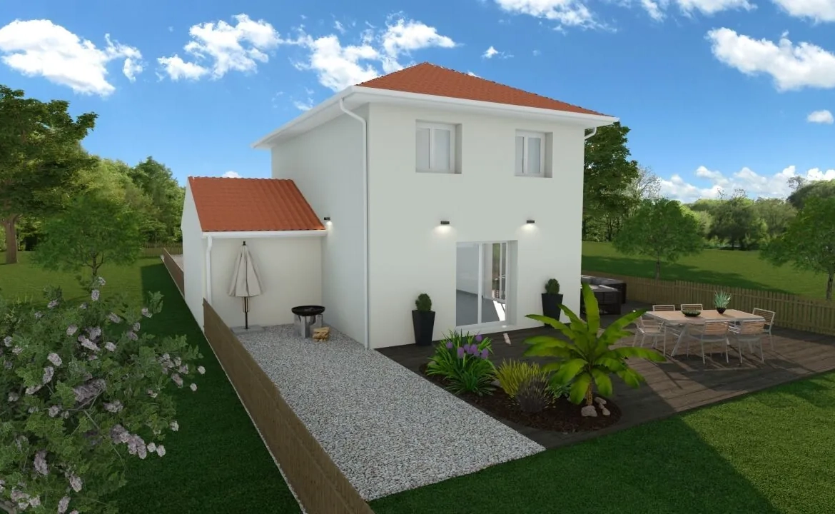Maison personnalisable de 95 m² à Sermérieu avec terrain de 700 m² 