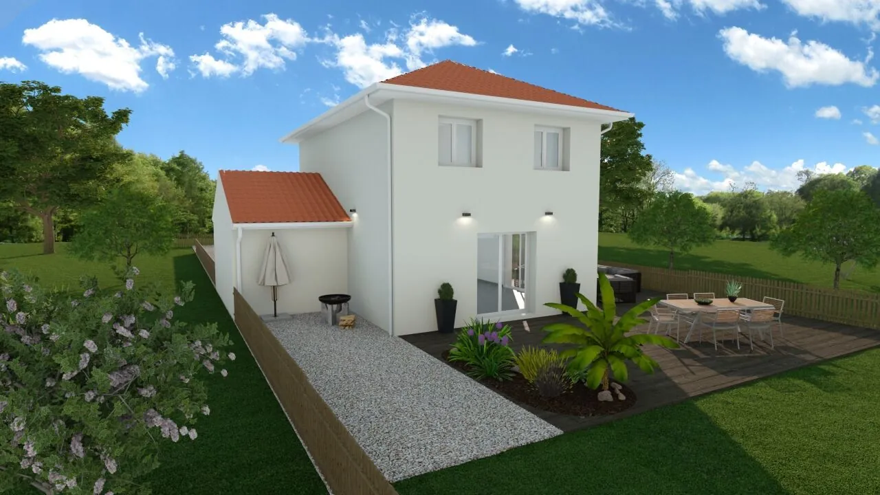 Maison personnalisable de 95 m² à Sermérieu avec terrain de 700 m² 