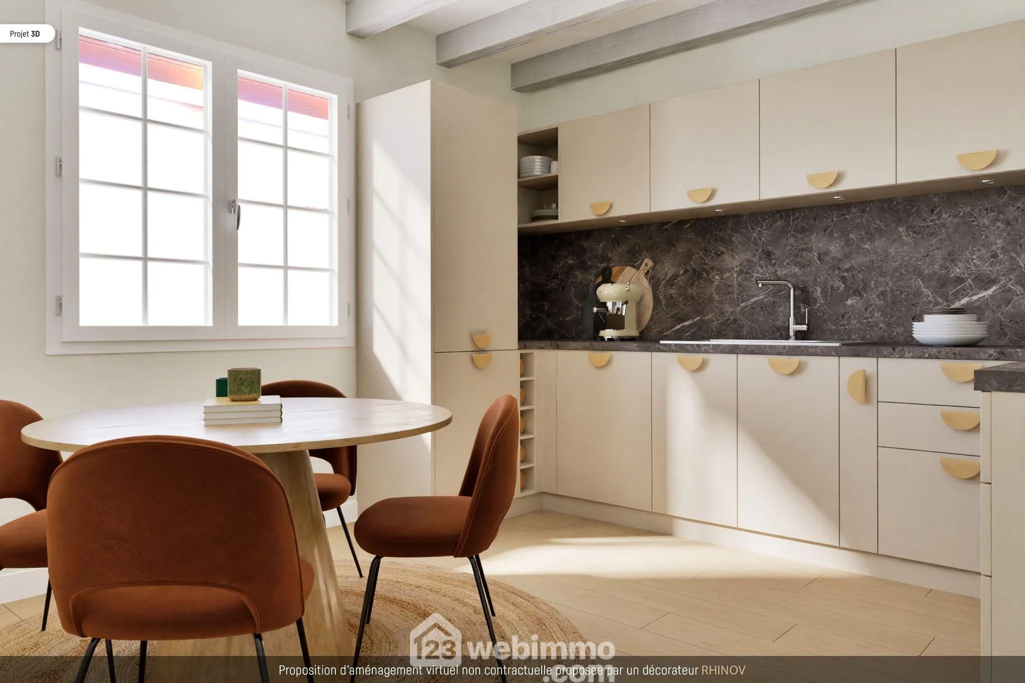 Maison plain-pied avec sous-sol à Bignoux sur terrain de 2187 m² 