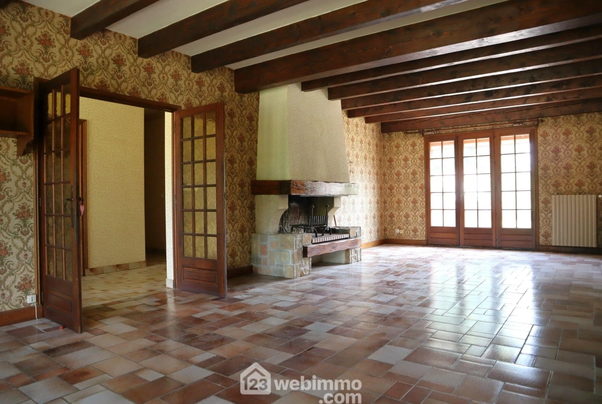 Maison plain-pied avec sous-sol à Bignoux sur terrain de 2187 m² 