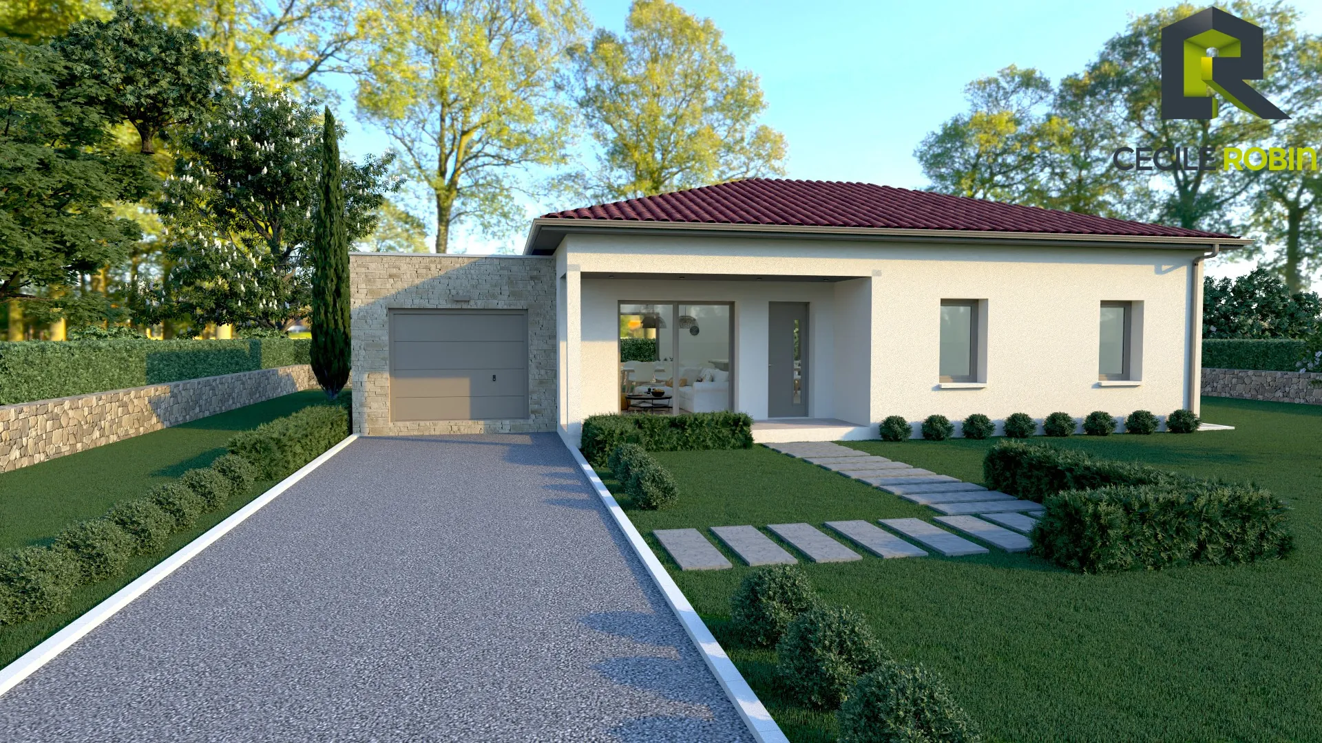 Projet de maison neuve à Saint Georges de Reneins - 600 m² terrain, 93 m² habitables 