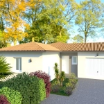 Maison moderne à Orthevielle avec 3 chambres, grand séjour lumineux et garage