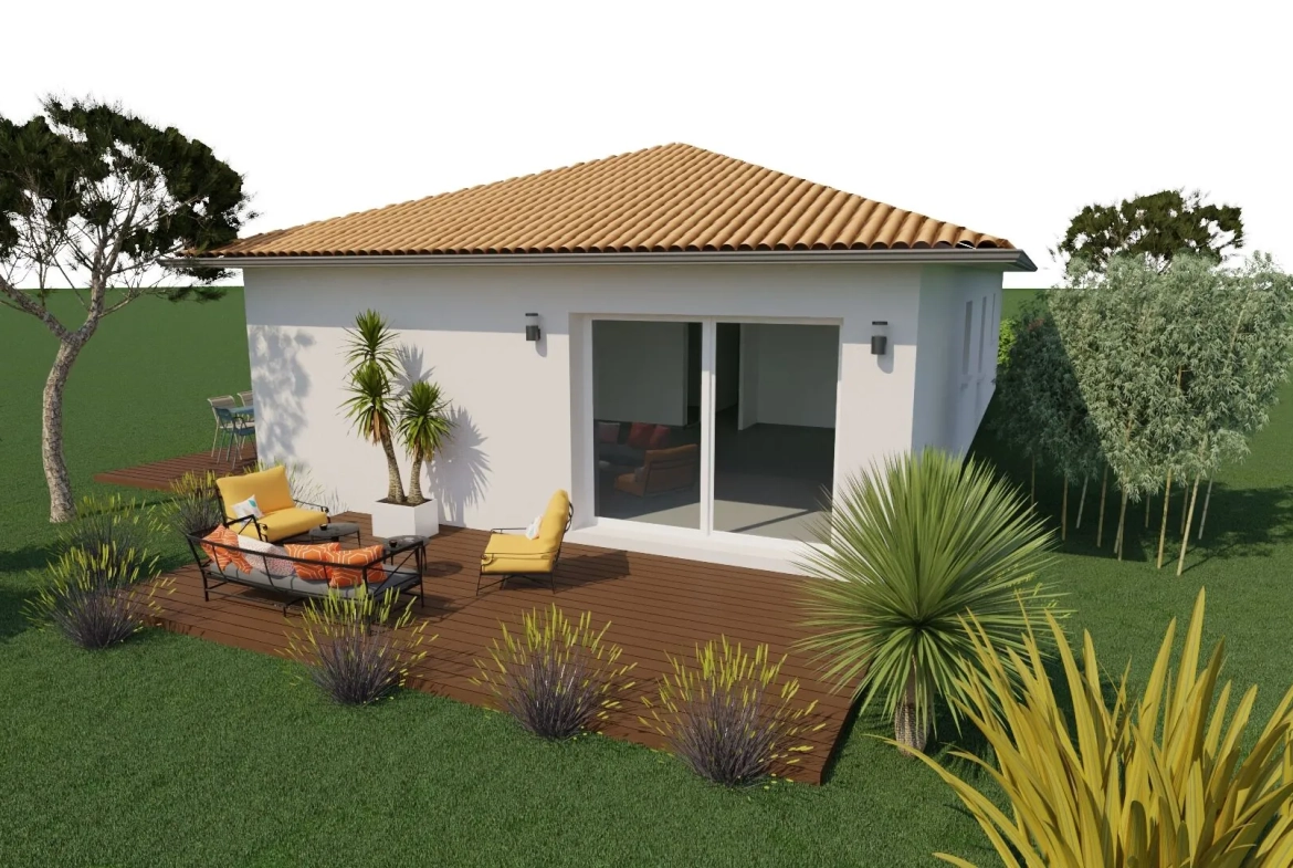 Maison moderne à Orthevielle avec 3 chambres, grand séjour lumineux et garage 