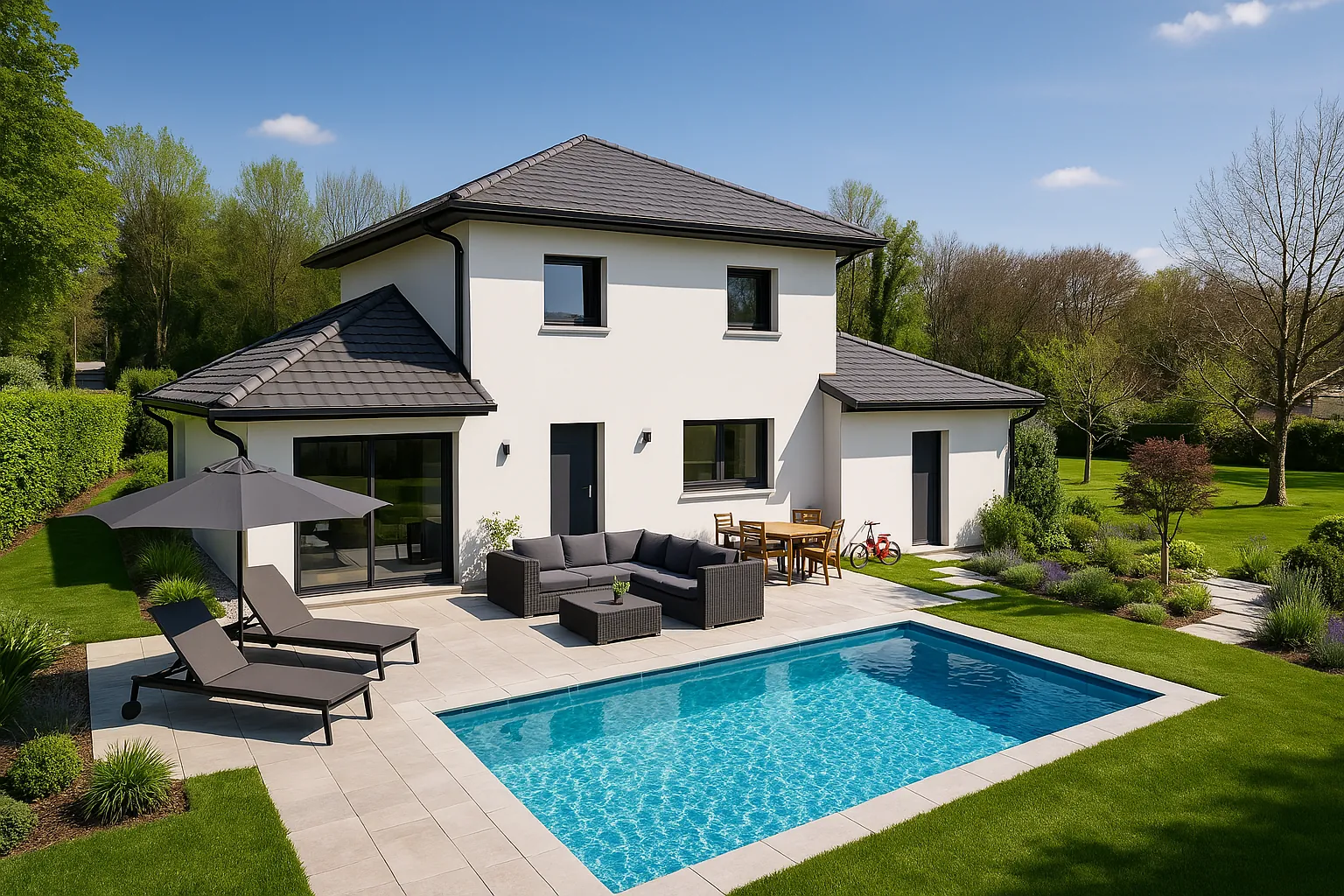 Offre terrain + maison neuve à Trept à partir de 282 895 € 