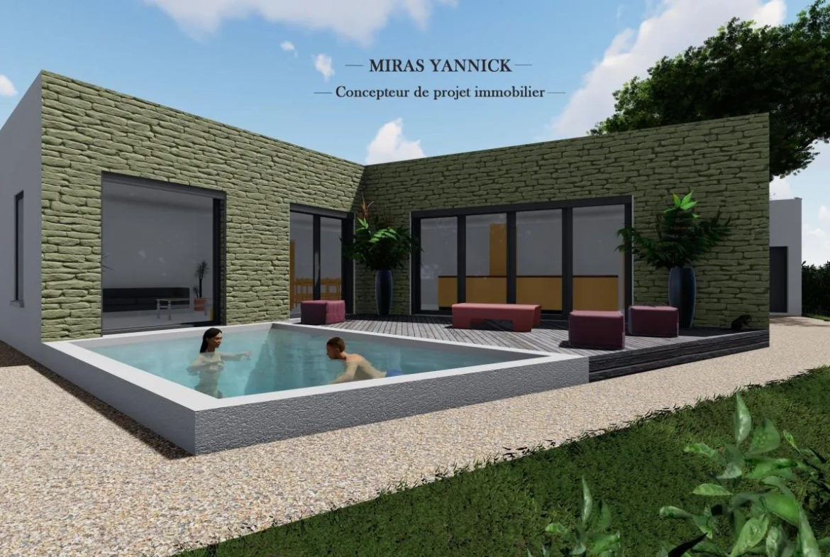 Terrain constructible de 574m² à vendre à Castillon du Gard – secteur résidentiel 