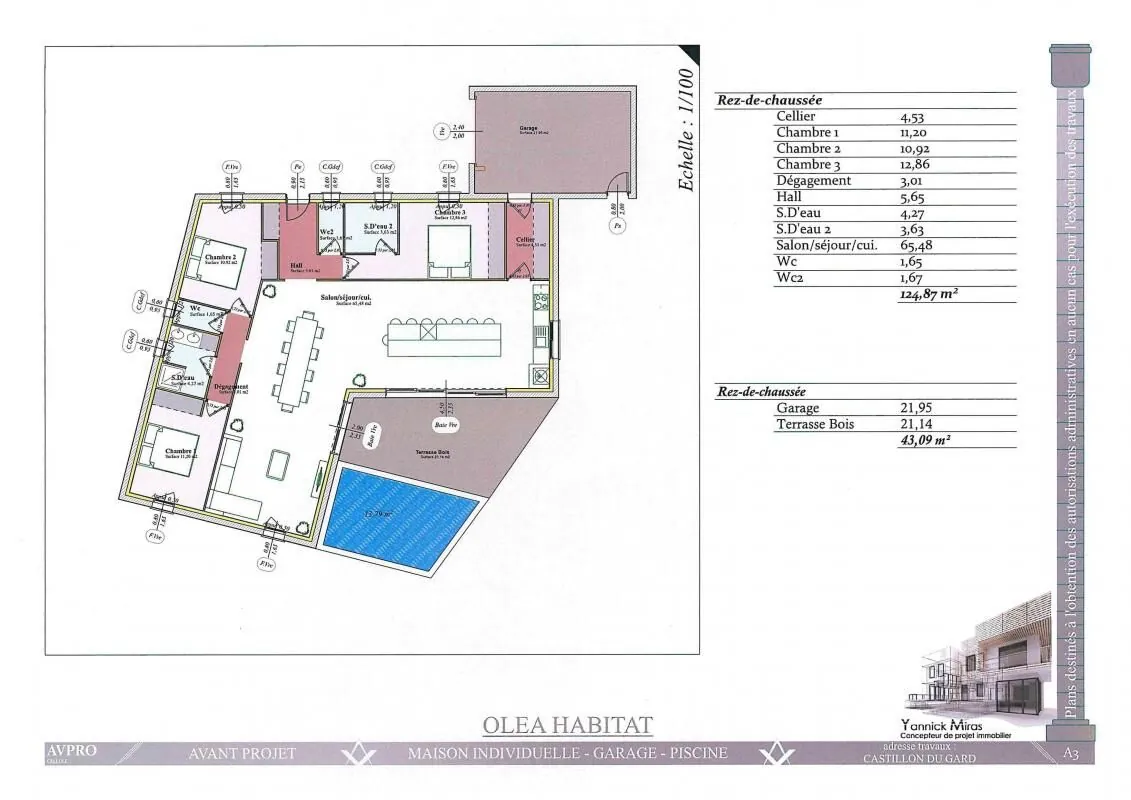 Terrain constructible de 574m² à vendre à Castillon du Gard – secteur résidentiel 