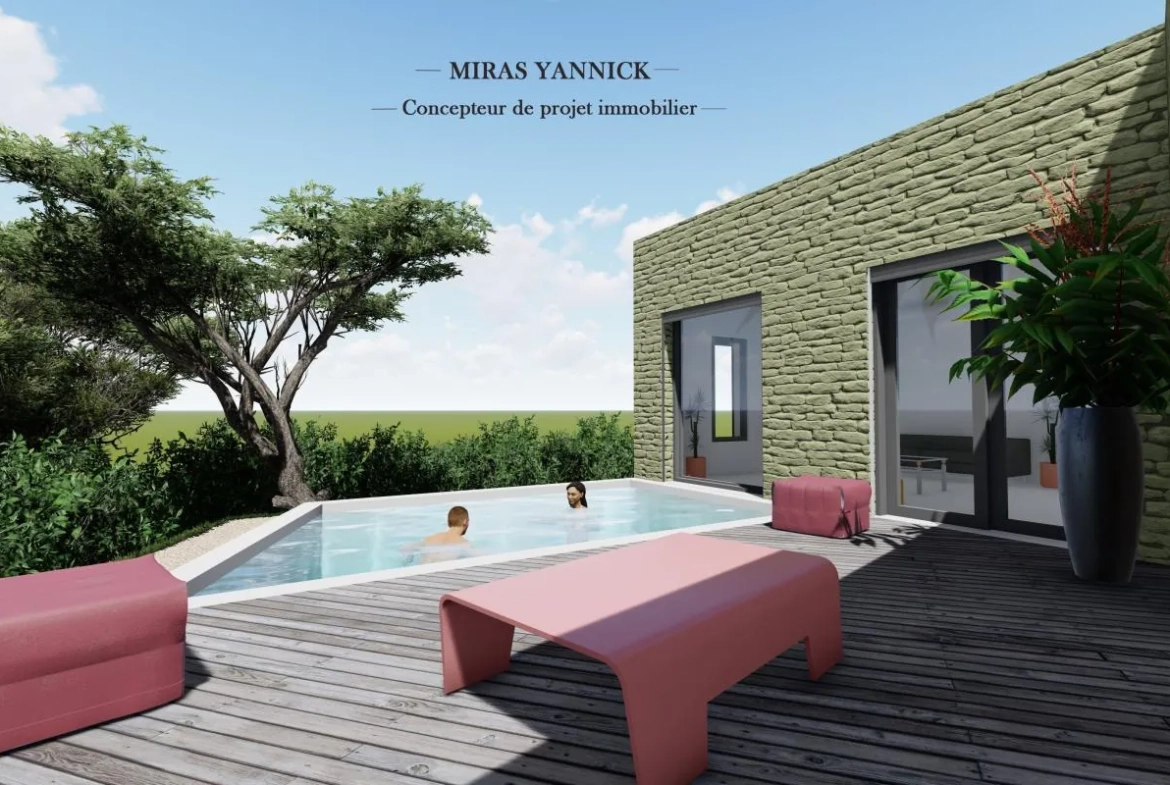 Terrain constructible de 574m² à vendre à Castillon du Gard – secteur résidentiel 