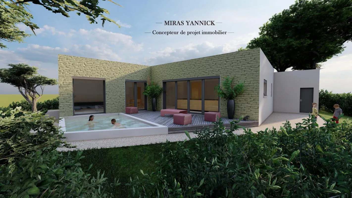 Terrain constructible de 574m² à vendre à Castillon du Gard – secteur résidentiel 