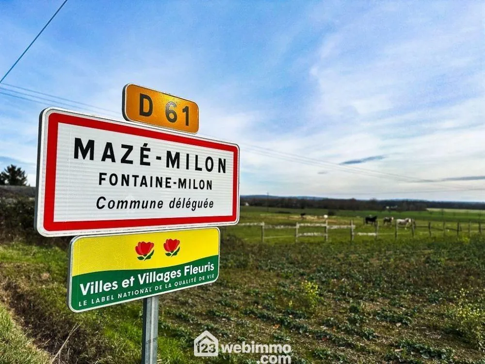 Terrains viabilisés à vendre à Mazé-Milon, idéal pour construire votre maison 