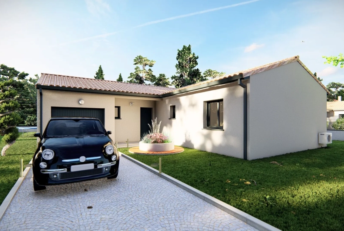 Maison neuve T4 à Caraman de 90,30 m² avec garage, personnalisable 