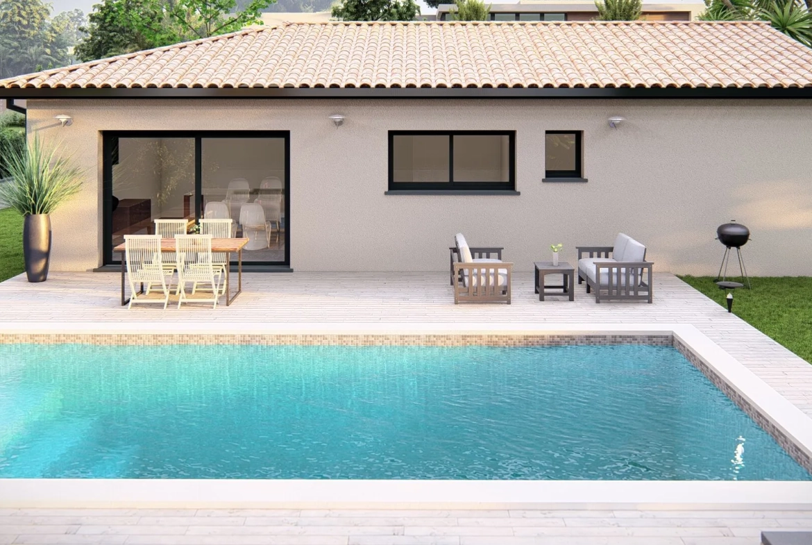Maison neuve T4 à Caraman de 90,30 m² avec garage, personnalisable 
