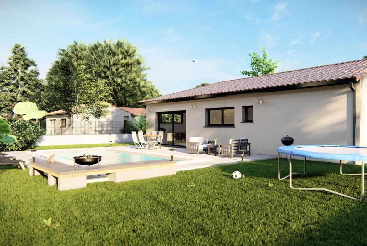 Maison neuve T4 à Caraman de 90,30 m² avec garage, personnalisable 