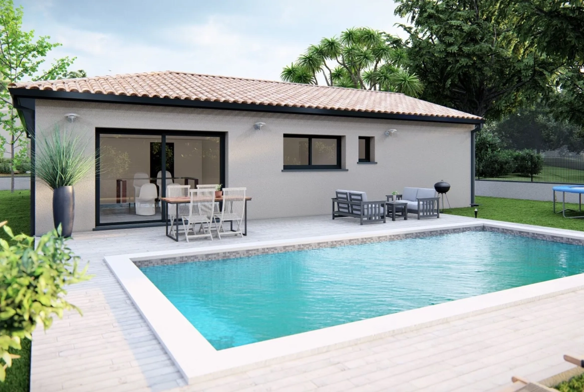Maison neuve T4 à Caraman de 90,30 m² avec garage, personnalisable 