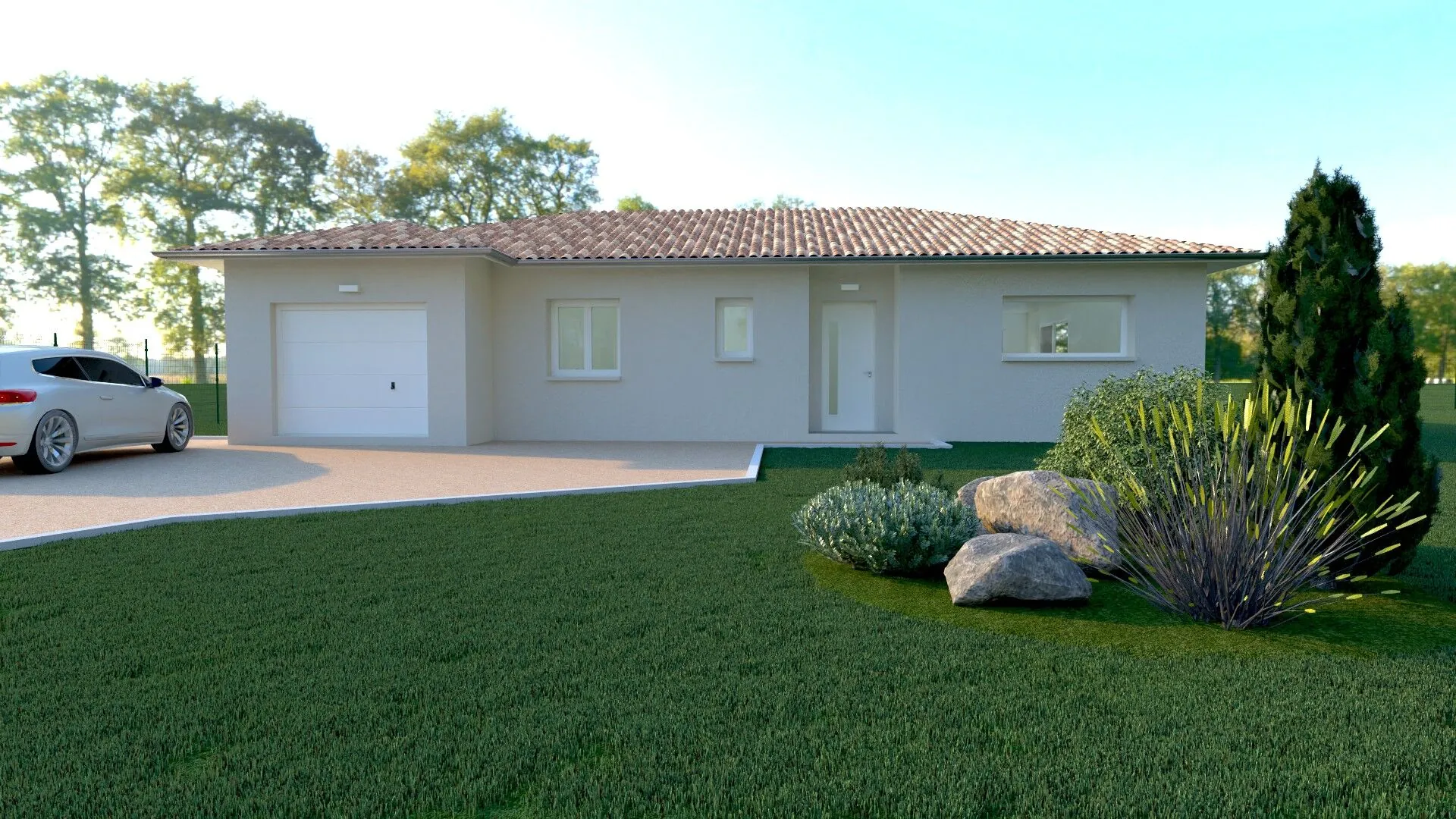 Belle maison neuve avec 3 chambres à Cuisery près de Tournus 