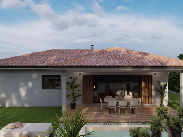 Maison contemporaine 4 pièces avec terrasse à Laluque